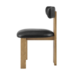 New Pacific Direct Hailey Faux Leather Dining Side Chair Set Of 2 - Sleek, Modern Design In Casa Black, Beige, Green Casa Black  3900132-662-npd