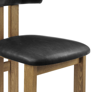 New Pacific Direct Hailey Faux Leather Dining Side Chair Set Of 2 - Sleek, Modern Design In Casa Black, Beige, Green Casa Black  3900132-662-npd