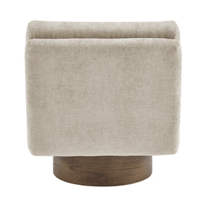 New Pacific Direct Zenda Elegant Chenille Swivel Accent Chair With Plush Comfort And Stylish Wooden Base For Living Rooms Millburry Beige 100% Polyester 3900137-706-npd