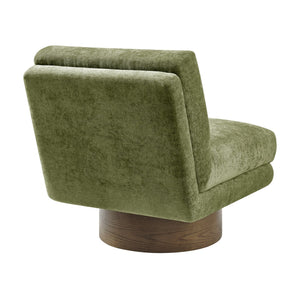 New Pacific Direct Zenda Elegant Chenille Swivel Accent Chair With Plush Comfort And Stylish Wooden Base For Living Rooms Millburry Green 100% Polyester 3900137-707-npd