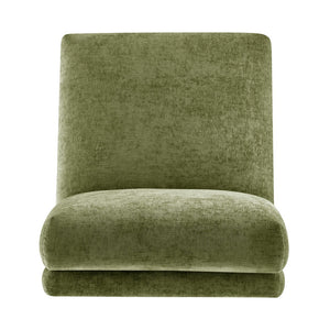New Pacific Direct Zenda Elegant Chenille Swivel Accent Chair With Plush Comfort And Stylish Wooden Base For Living Rooms Millburry Green 100% Polyester 3900137-707-npd