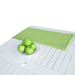 Homeroots White Dining Table With Curved Legs  Wood 390038