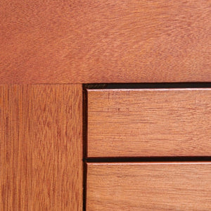 Homeroots 35" Natural Square Solid Wood With Umbrella Hole  Wood 390039