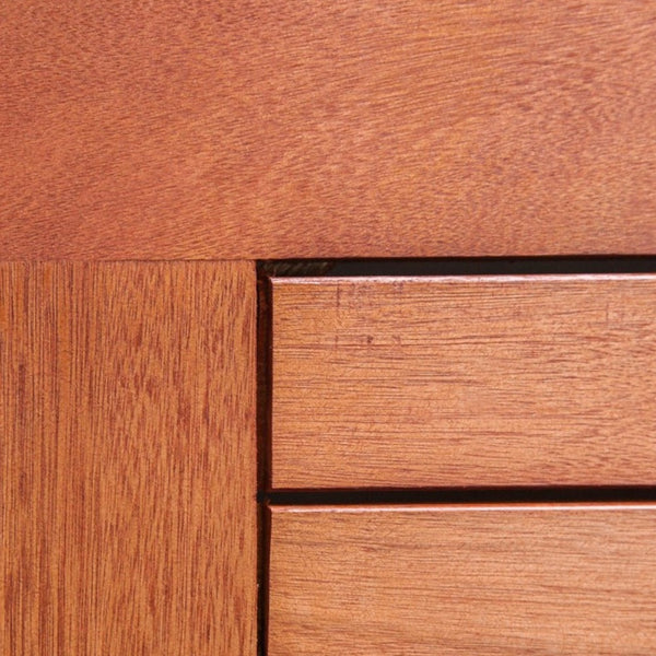 Homeroots 35" Natural Square Solid Wood With Umbrella Hole  Wood 390039