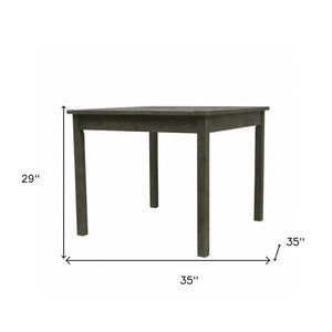 Homeroots Dark Grey Stacking Table  Wood 390040