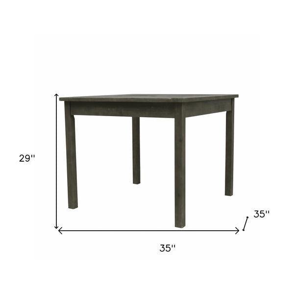 Homeroots Dark Grey Stacking Table  Wood 390040