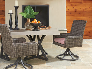 Lexington Tommy Bahama Outdoor 3900 Dining Table With Stylish Weatherstone Top And Durable Aluminum Base For Elegant Outdoor Spaces Driftwood Wood 3900-876c