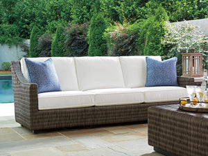 Lexington Tommy Bahama Outdoor 3900 Cocktail Table - Sophisticated Driftwood Gray Wicker With Durable Weatherstone Top For Outdoor Elegance Driftwood Wood 3900-947