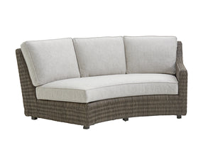 Lexington Tommy Bahama Outdoor 3900-82 Curved Sectional Sofa - Luxe Outdoor Seating With All-weather Wicker & Custom Aluminum Frame  Wood 3900-82r-41
