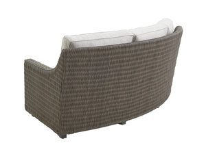 Lexington Tommy Bahama Outdoor 3900-82 Curved Sectional Sofa - Luxe Outdoor Seating With All-weather Wicker & Custom Aluminum Frame  Wood 3900-82r-41