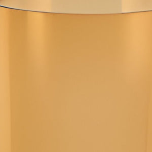 HomeRoots 11" Amber and Clear Lead-Free Crystal Table Vase - Modern Elegance for Floral Arrangements & Decor 390105
