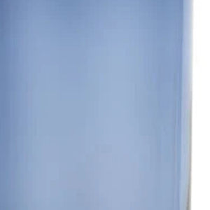 Homeroots Glass Blue Ombre Cylinder Decorative Bottles  Crystal Glass 390106