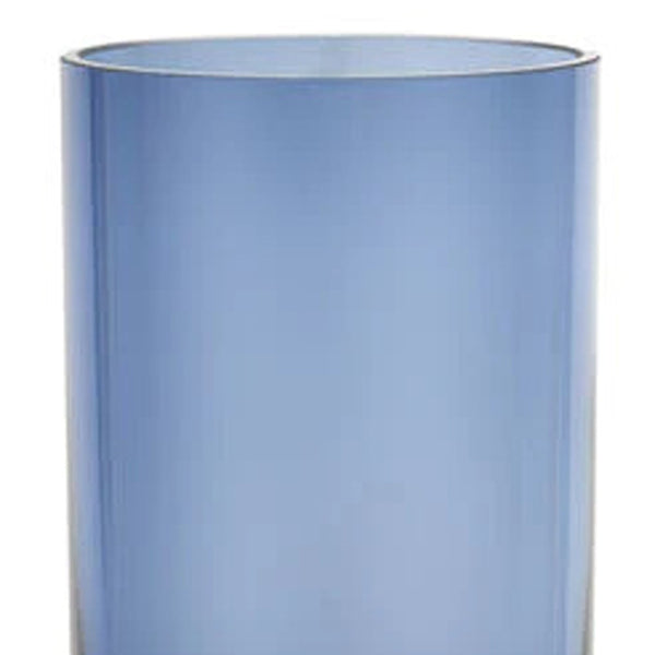 Homeroots Glass Blue Ombre Cylinder Decorative Bottles  Crystal Glass 390106
