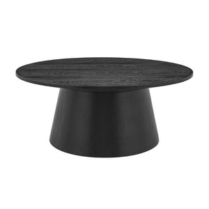 EuroStyle Wesley Square Coffee Table Low Profile Lacquer Finish for Minimalist Living Rooms Matte Black 39013BLK-KIT