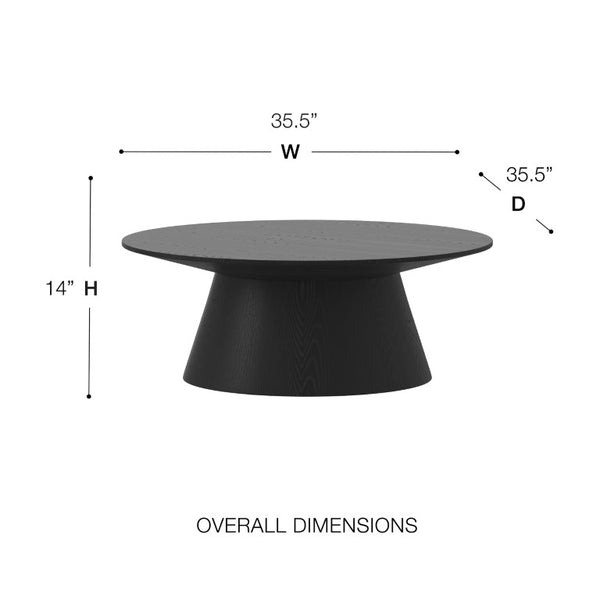 EuroStyle Wesley Square Coffee Table Low Profile Lacquer Finish for Minimalist Living Rooms Matte Black 39013BLK-KIT