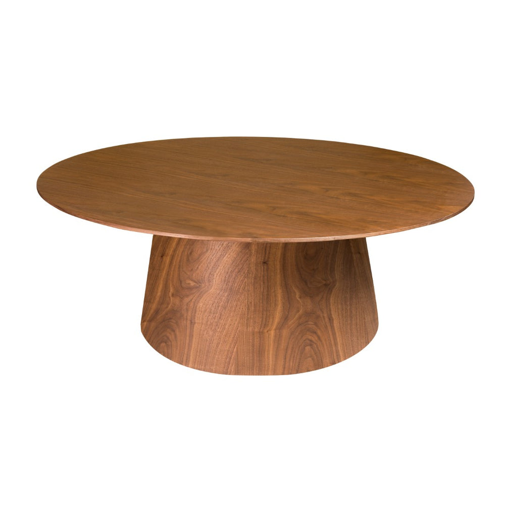 Wesley 36" Coffee Table - Elegant American Walnut Veneer Design with Adjustable Glides for Your Space