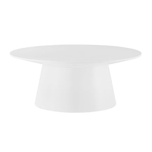 EuroStyle Wesley Square Coffee Table Low Profile Lacquer Finish for Minimalist Living Rooms Matte White 39013WHT-KIT
