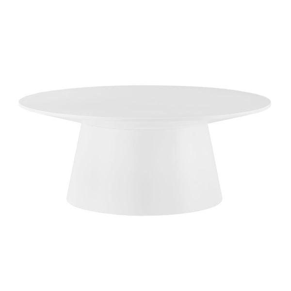 EuroStyle Wesley Square Coffee Table Low Profile Lacquer Finish for Minimalist Living Rooms Matte White 39013WHT-KIT