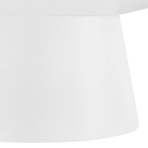 EuroStyle Wesley Square Coffee Table Low Profile Lacquer Finish for Minimalist Living Rooms Matte White 39013WHT-KIT