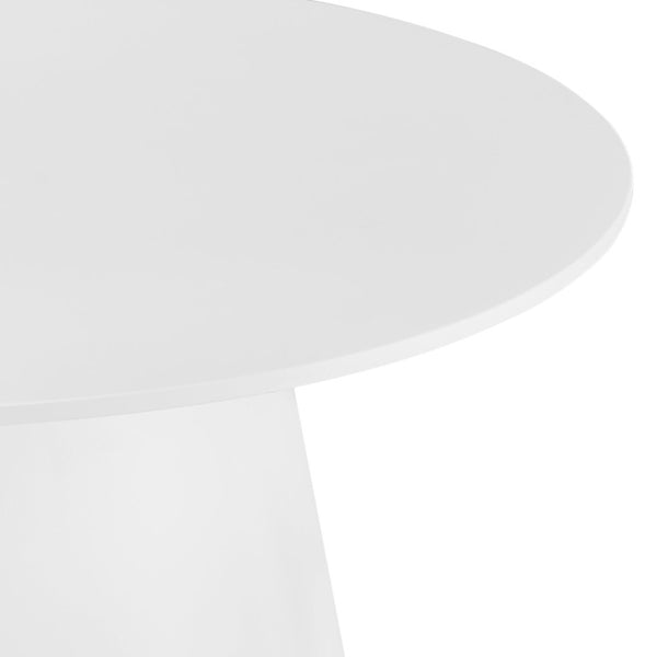 EuroStyle Wesley Square Coffee Table Low Profile Lacquer Finish for Minimalist Living Rooms Matte White 39013WHT-KIT