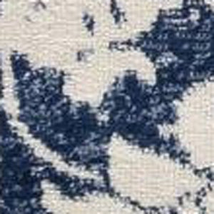 Homeroots 4' X 6' Navy Blue Distressed Floral Area Rug  Polypropylene 390145