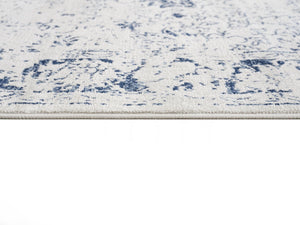 Homeroots 5' X 8' Navy Blue Distressed Floral Area Rug  Polypropylene 390146