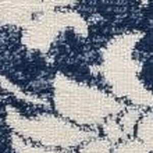 Homeroots 8' X 11' Navy Blue Distressed Floral Area Rug  Polypropylene 390147