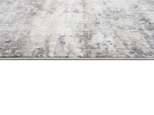HomeRoots 13' Blue and Ivory Abstract Runner Rug - Durable, Stain-Resistant Design Perfect for High-Traffic Areas 2' x 13' 390185