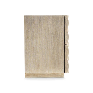 Bernhardt Candra Mindi Wood Nightstand with Carved Drawers and Usb Charging Station