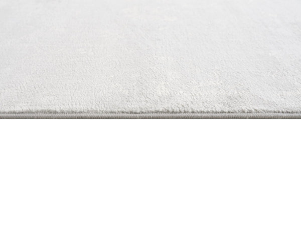 HomeRoots 20' Grey Abstract Runner Rug - Modern Design for Hallways, Entryways & Living Spaces, Stain Resistant 2' x 20' 390289