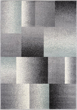 Homeroots 5' Grey Round Abstract Area Rug  Polyester 390339