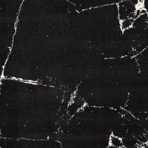 Homeroots 7' X 9' Black And White Abstract Breakage Area Rug  Polyester 390351