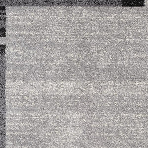 HomeRoots 4' Modern Bordered Area Rug - Elegant Dove-Gray Design for Comfort in Living, Dining, or Bedroom Spaces 5x8 390368