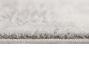 HomeRoots 4' Modern Abstract Area Rug - Contemporary Gray Design for Cozy Living Spaces & High-Traffic Areas 4' x 6' 390397