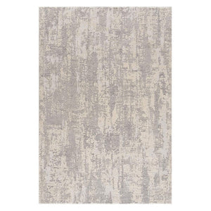 HomeRoots 4' Metro Modern Abstract Area Rug - Stylish Gray Design for Contemporary Living Spaces and Durability 5' x 8' 390414