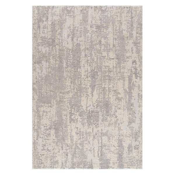 HomeRoots 4' Metro Modern Abstract Area Rug - Stylish Gray Design for Contemporary Living Spaces and Durability 5' x 8' 390414
