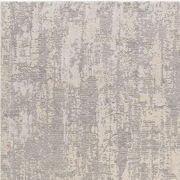 HomeRoots 4' Metro Modern Abstract Area Rug - Stylish Gray Design for Contemporary Living Spaces and Durability 5' x 8' 390414