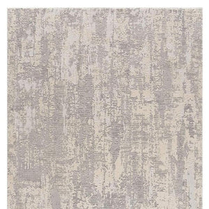 HomeRoots 4' Metro Modern Abstract Area Rug - Stylish Gray Design for Contemporary Living Spaces and Durability 5' x 8' 390414