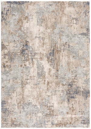 HomeRoots 4' Elevate Your Home Decor with a Beige and Ivory Abstract Area Rug for Timeless Sophistication 4' X 6' 390464