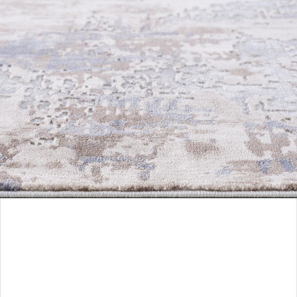 HomeRoots 4' Elevate Your Home Decor with a Beige and Ivory Abstract Area Rug for Timeless Sophistication 5' X 8' 390465