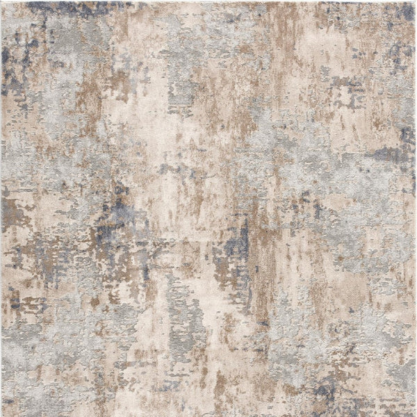 HomeRoots 4' Elevate Your Home Decor with a Beige and Ivory Abstract Area Rug for Timeless Sophistication 7' X 10' 390466
