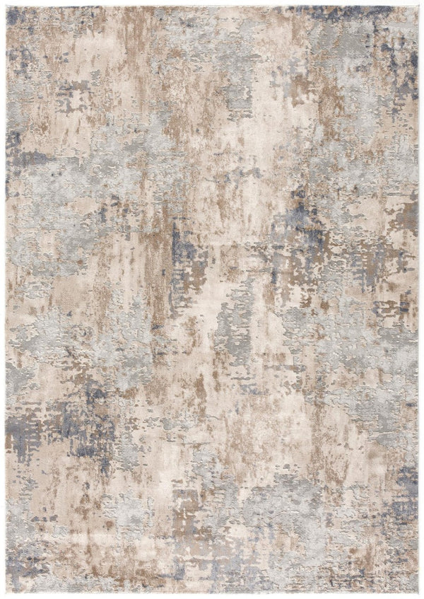 HomeRoots 4' Elevate Your Home Decor with a Beige and Ivory Abstract Area Rug for Timeless Sophistication 8' X 10' 390467