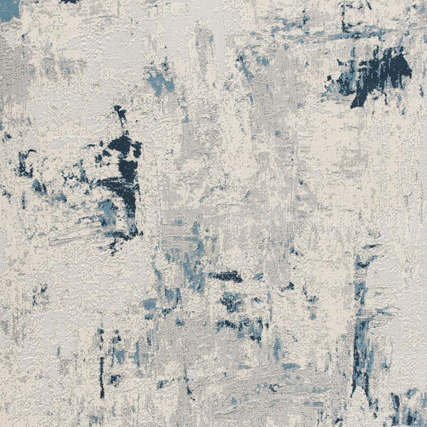 Homeroots 8' X 10' Blue Abstract Dhurrie Area Rug  Polypropylene 390480