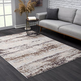 Homeroots 6' X 9' Violet Abstract Dhurrie Area Rug  Polypropylene 390494