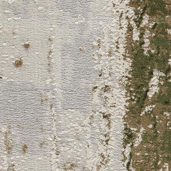 HomeRoots 4' Green Abstract Dhurrie Area Rug - Plush Comfort, Modern Design, Durable & Easy to Maintain for Any Room 7' x 10' 390499