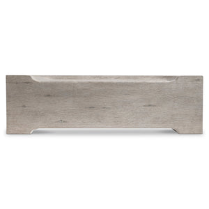 Bernhardt Amirus Solid Oak Sculpted Bench with Organic Saddle Seat for Modern Interiors