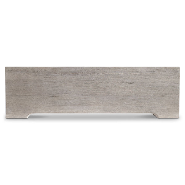 Bernhardt Amirus Solid Oak Sculpted Bench with Organic Saddle Seat for Modern Interiors