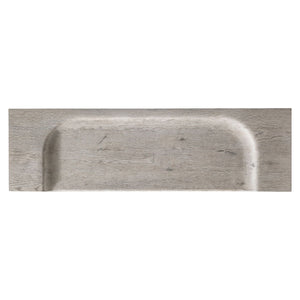 Bernhardt Amirus Solid Oak Sculpted Bench with Organic Saddle Seat for Modern Interiors