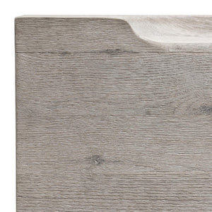 Bernhardt Amirus Solid Oak Sculpted Bench with Organic Saddle Seat for Modern Interiors