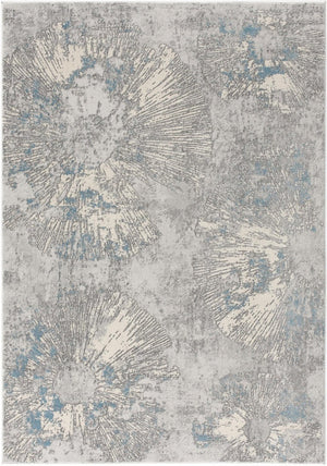HomeRoots 4' Blue Abstract Dhurrie Area Rug - Modern Artistry Meets Plush Comfort for Your Home Décor 4' X 6' 390529